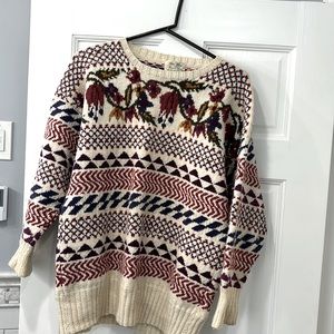 Vintage hand knitted sweater by Edina Ronay